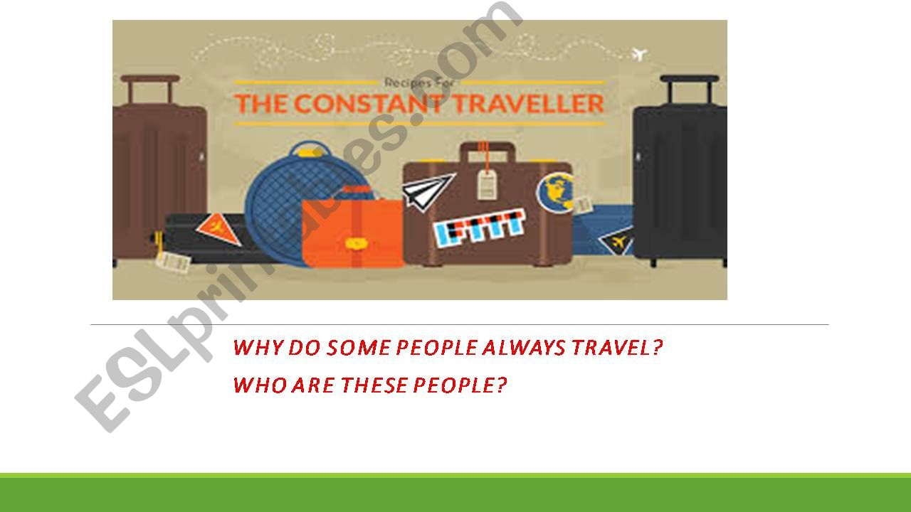 constant travellers  powerpoint