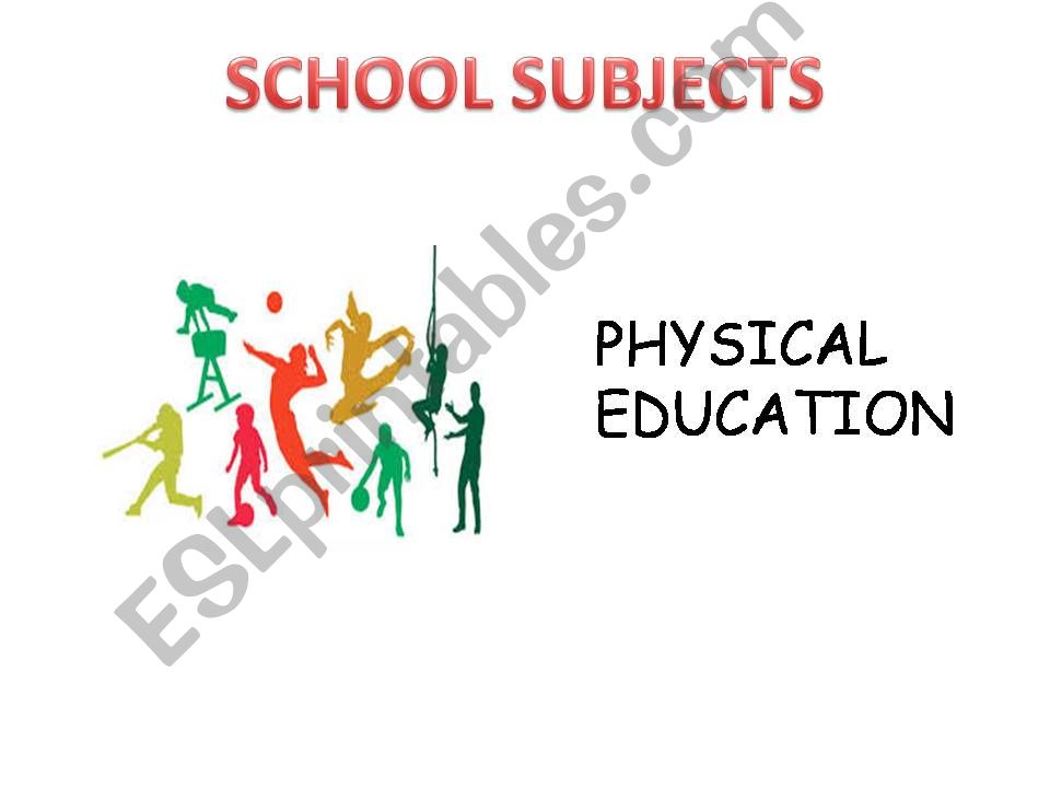 SCHOOL SUBJECTS powerpoint