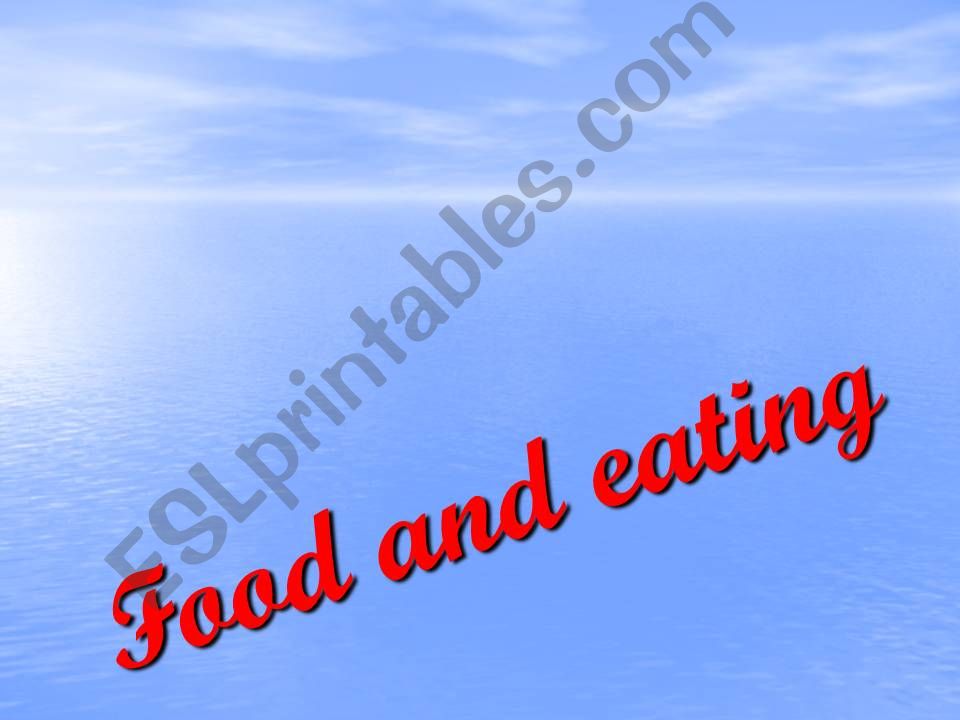 Food - vocabulary  powerpoint