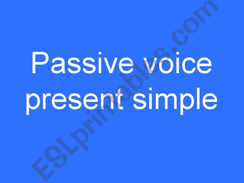 QUIZ (passive voice simple present)1