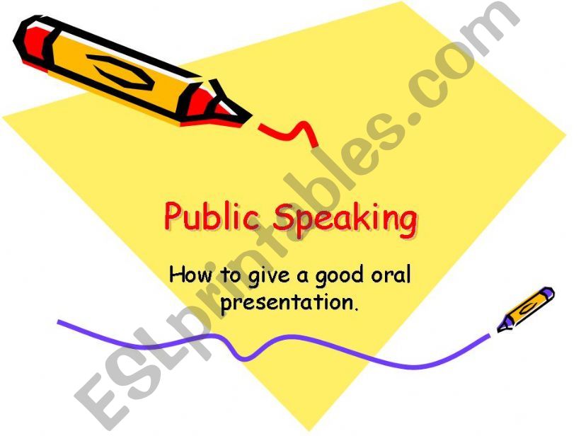 Guide to Public Speaking powerpoint