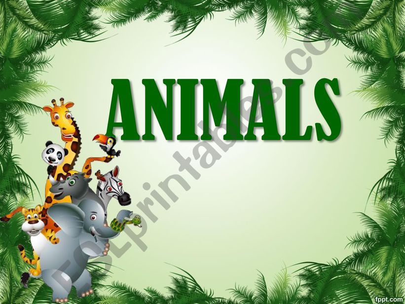 ANIMALS powerpoint