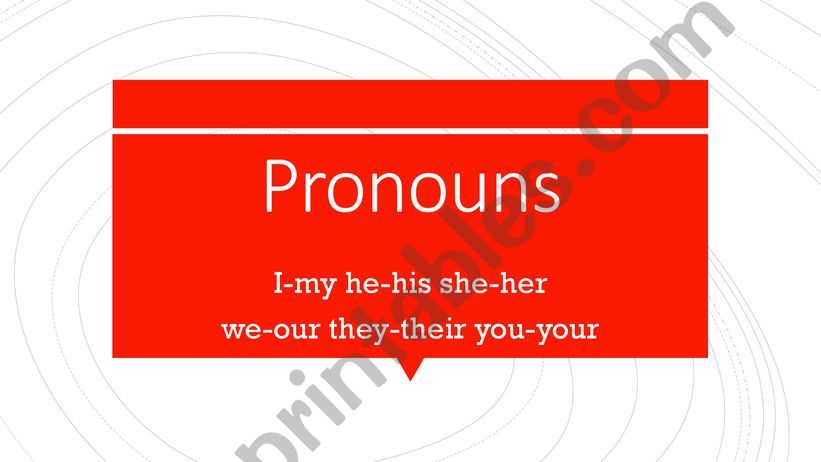 Pronoun game/test powerpoint