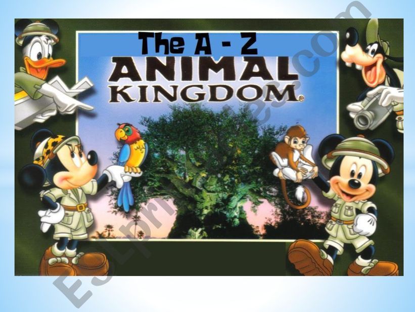 A-Z ANIMAL KINGDOM PART 1/3 powerpoint