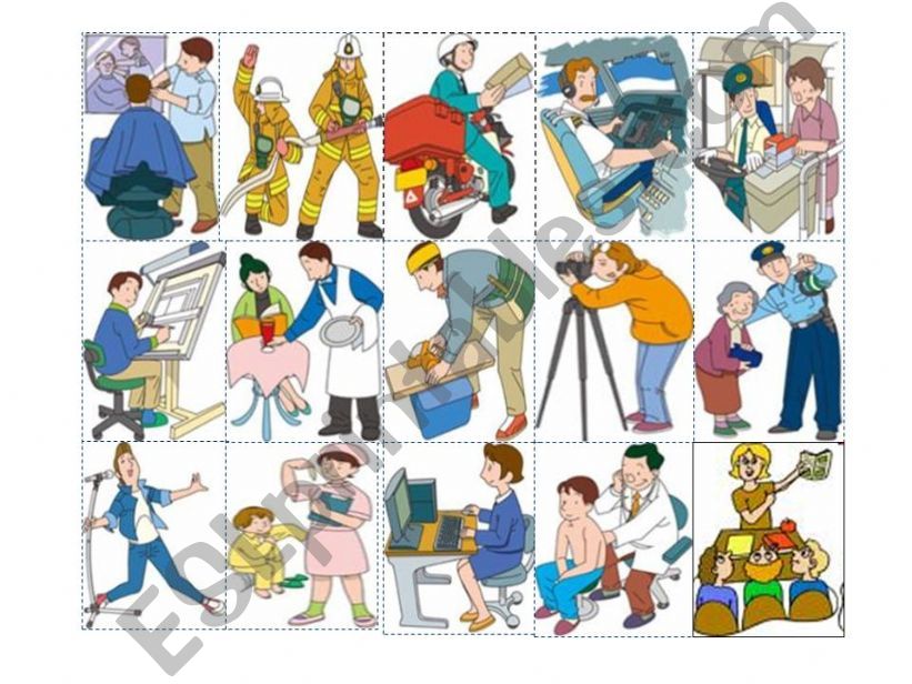 MEMORY GAME OCCUPATIONS powerpoint
