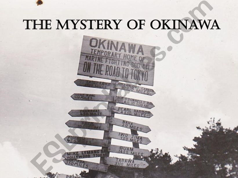 The mystery of Okinawa powerpoint