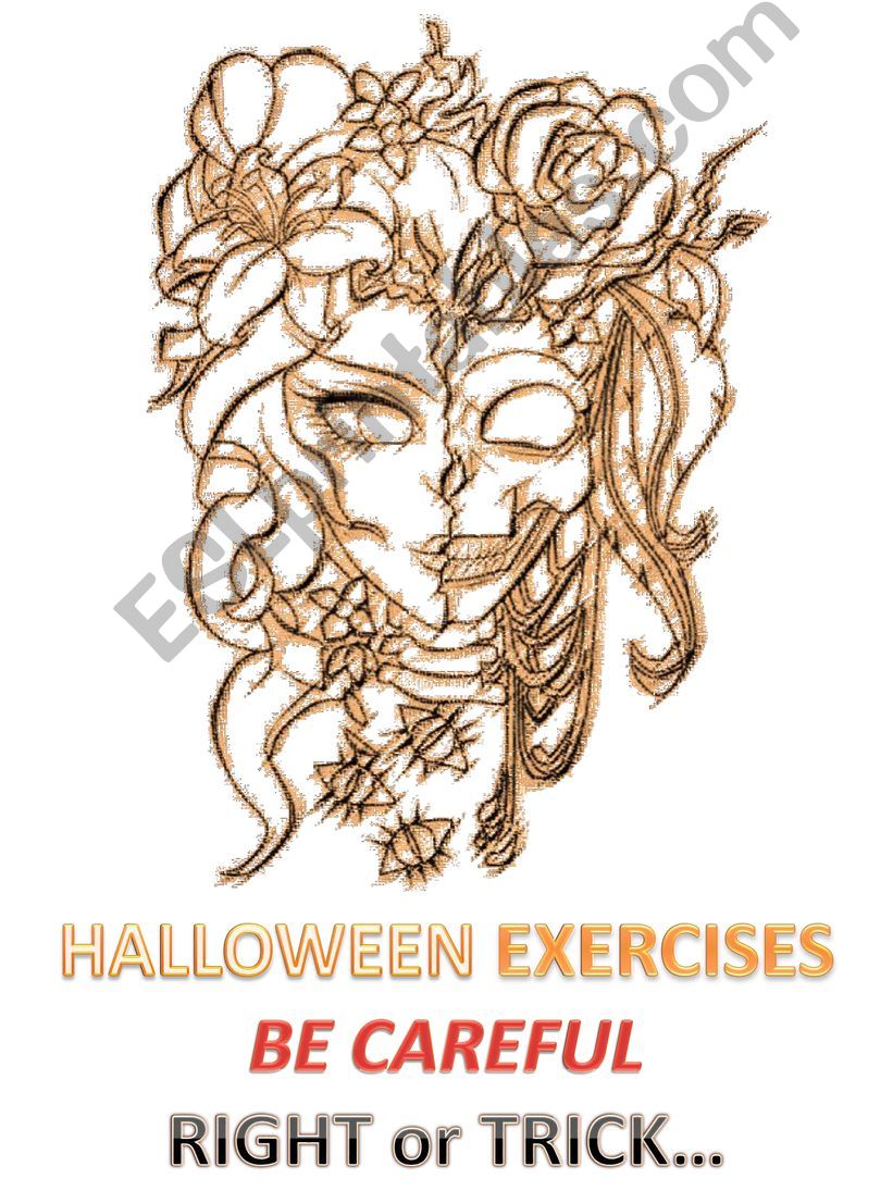 Halloween 2018 - 4 exercises with key.