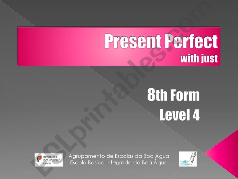 Present Perfect with just (1)