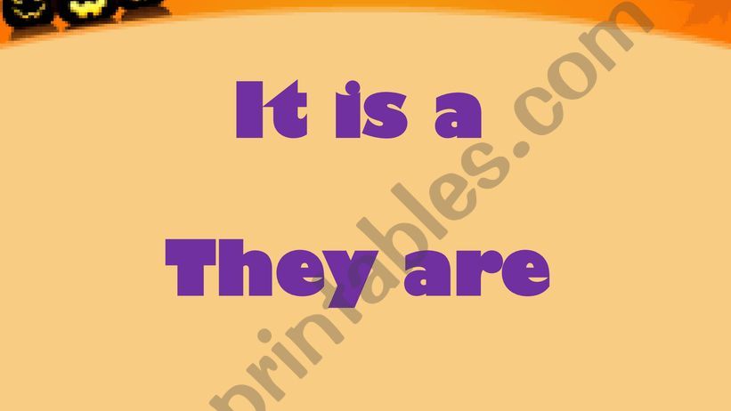 it is or they are (halloween pictures)