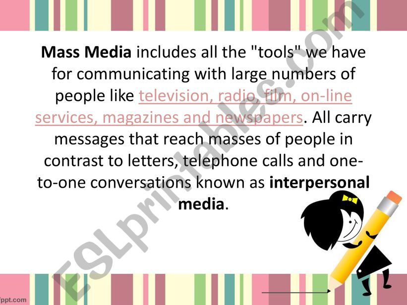 The Media- television powerpoint