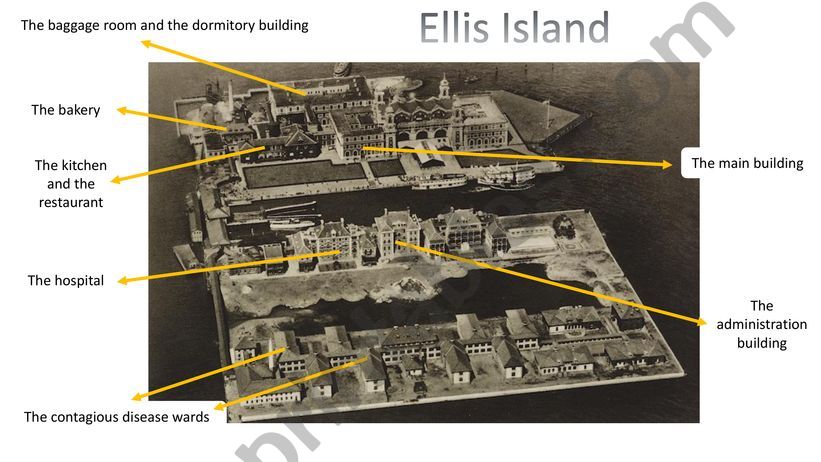 Ellis Island map powerpoint