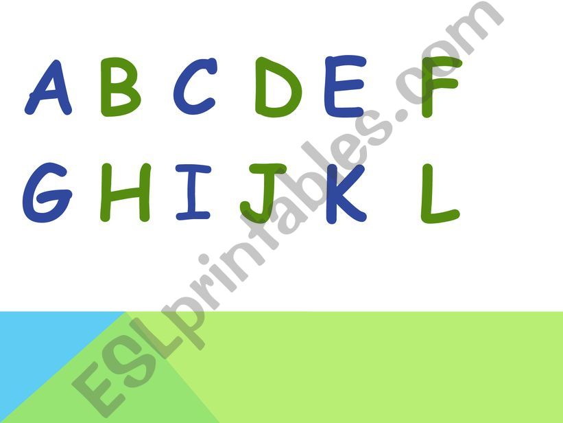 Alphabet revision powerpoint