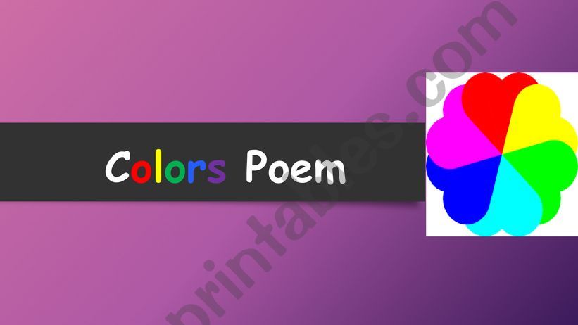 Colors poem powerpoint