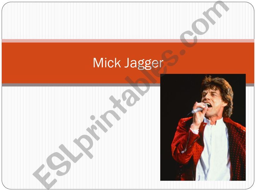 Mick Jagger and Used to powerpoint