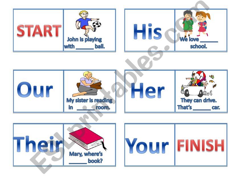 Possessive pronouns (Domino) powerpoint