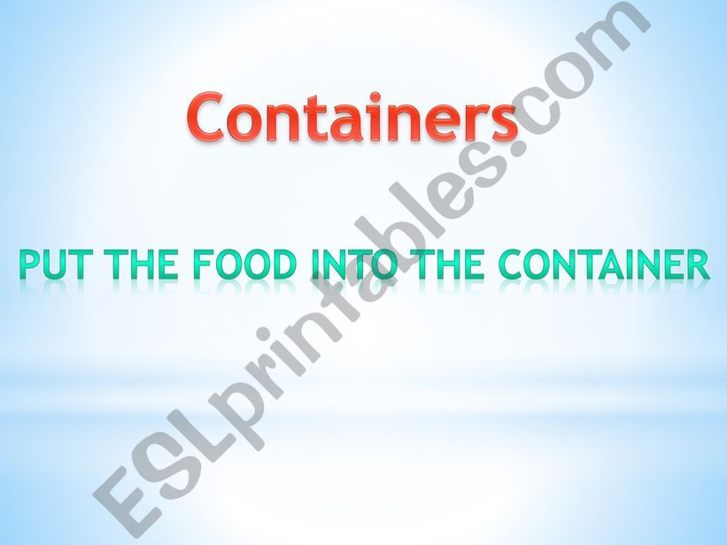 Foiod and containers powerpoint
