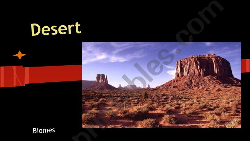 Desert presentation powerpoint