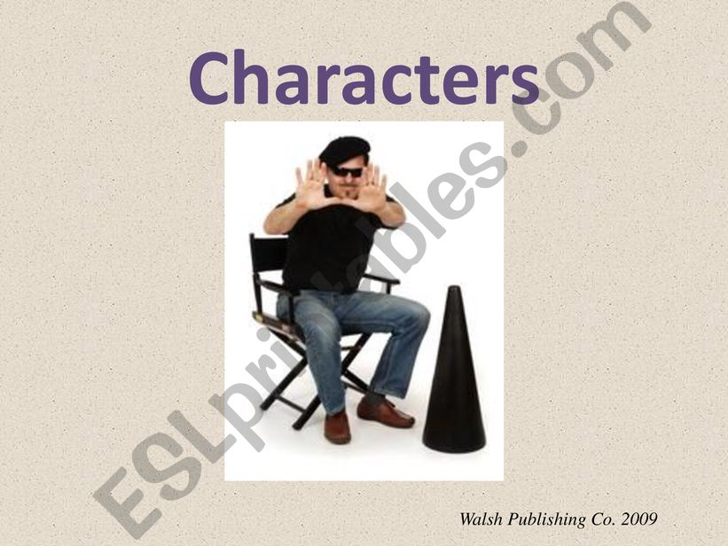 Characters in Literature powerpoint