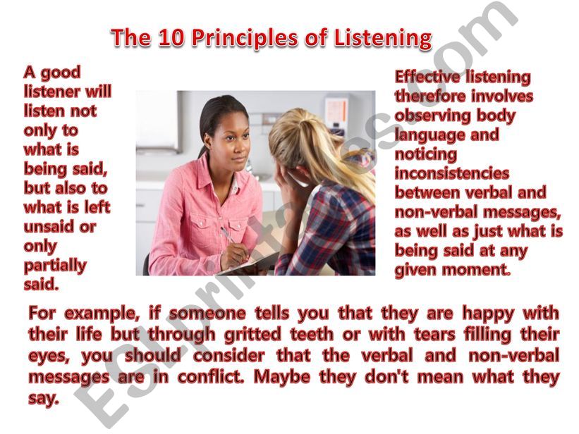 The 10 Principles of Listening