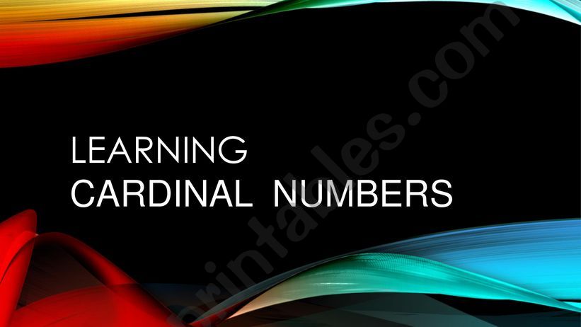 cardinal number powerpoint
