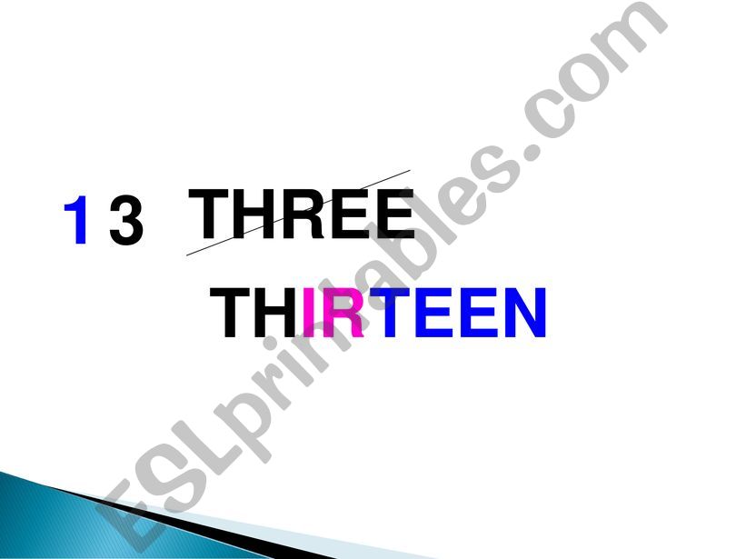 number formation 13 - 90 powerpoint