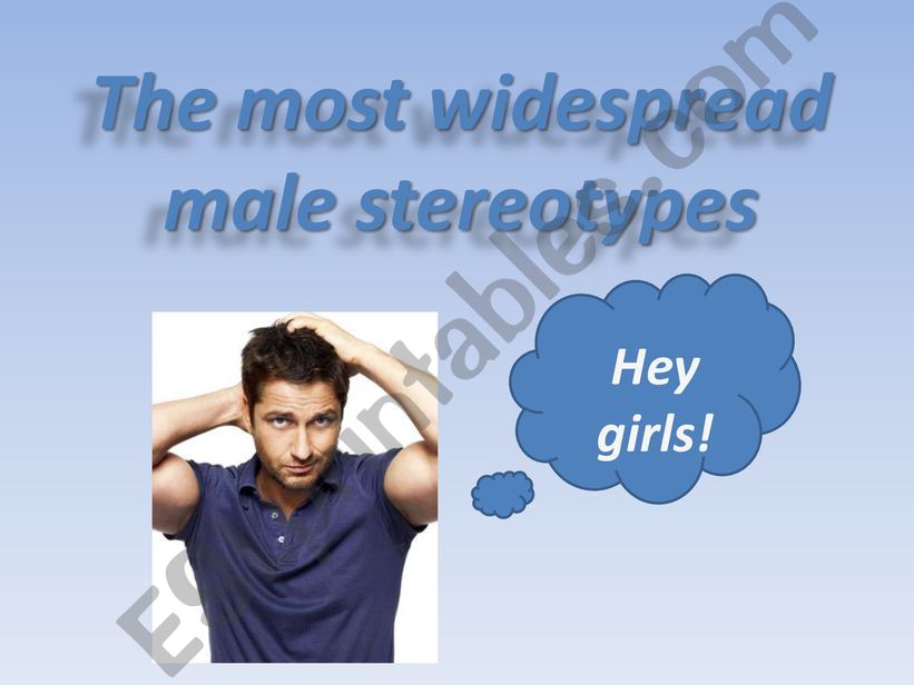 Stereotypes about men powerpoint