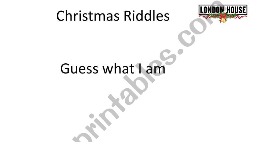 Christmas Riddles powerpoint