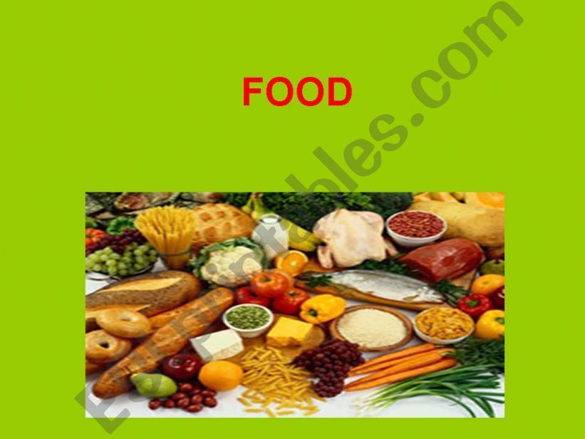 FOOD powerpoint