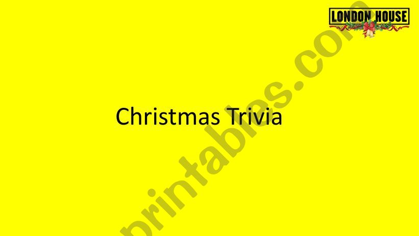 Christmas trivia 2018 powerpoint