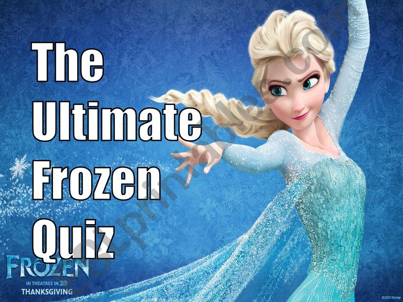 Frozen quiz powerpoint