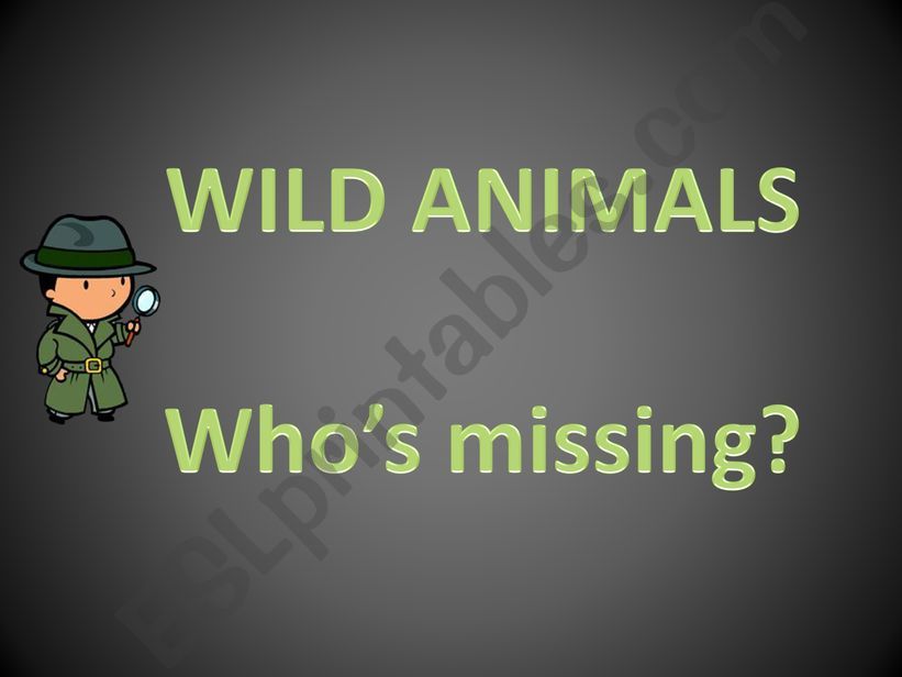 Wild animals powerpoint