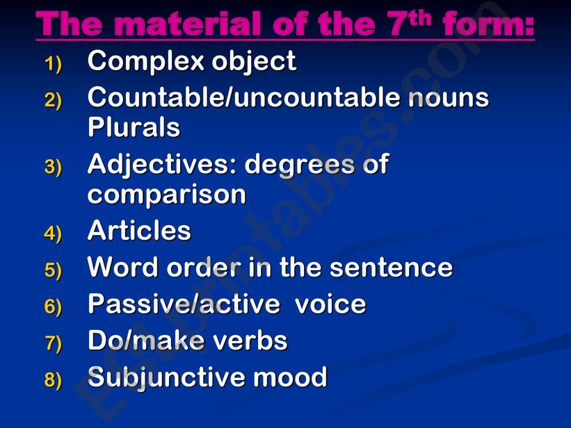grammar revision powerpoint