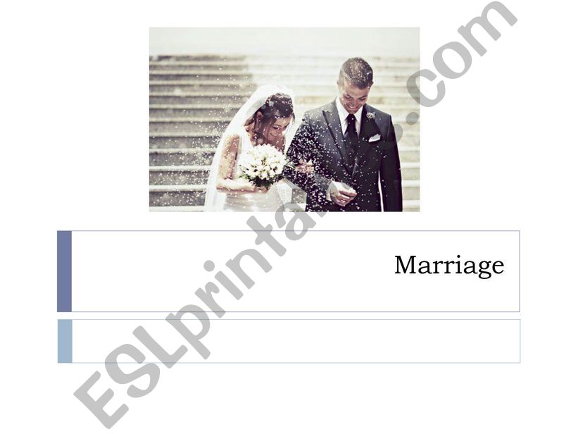 Marriange vocabulary powerpoint