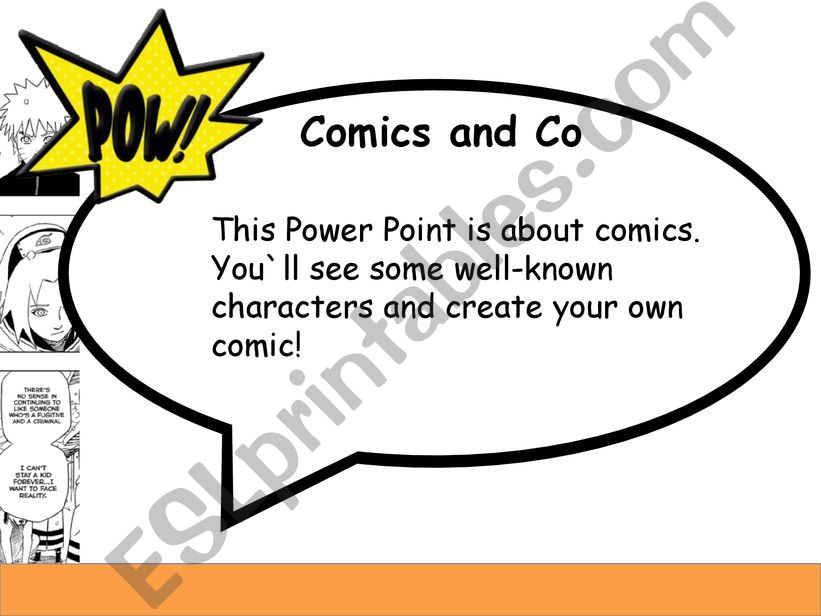 Create your own Comic powerpoint