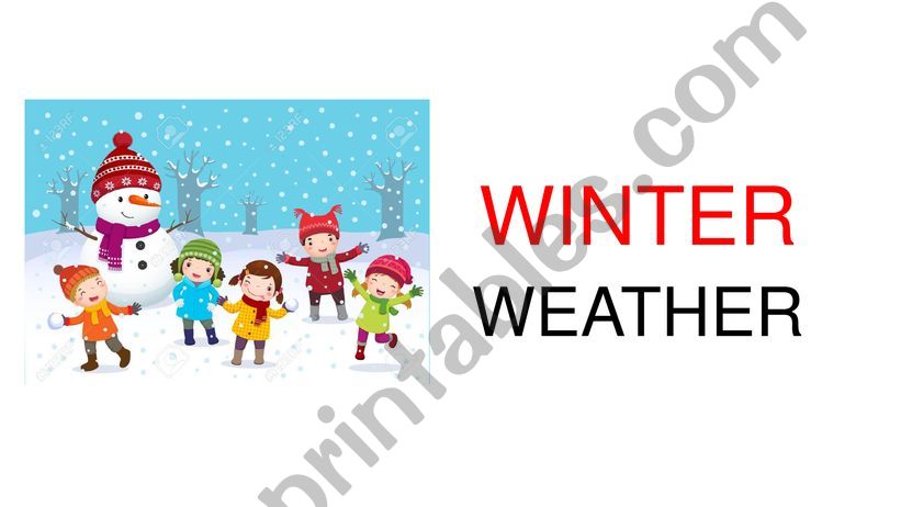 Winter weather powerpoint