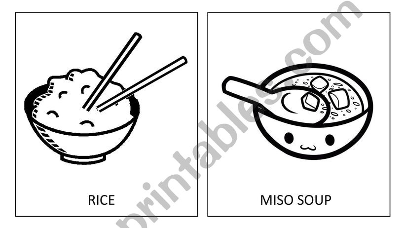 JAPANESE FOOD FLASHCARDS powerpoint