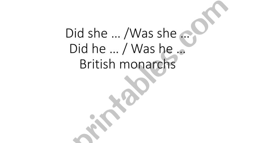 Famous british monarchs  powerpoint