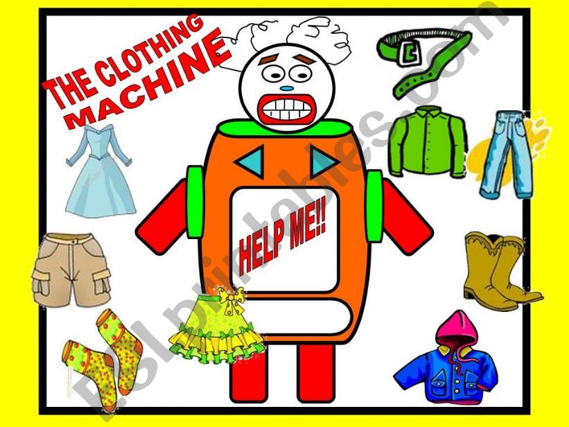 THE CLOTHING MACHINE GAME powerpoint