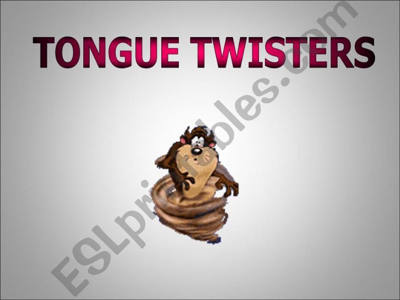 tongue twisters powerpoint