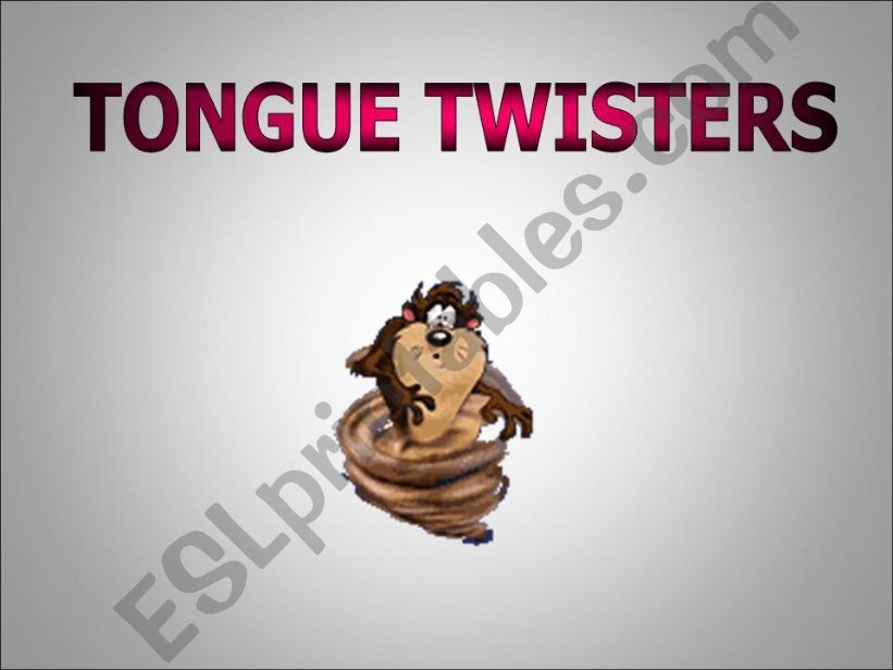 tongue twisters powerpoint