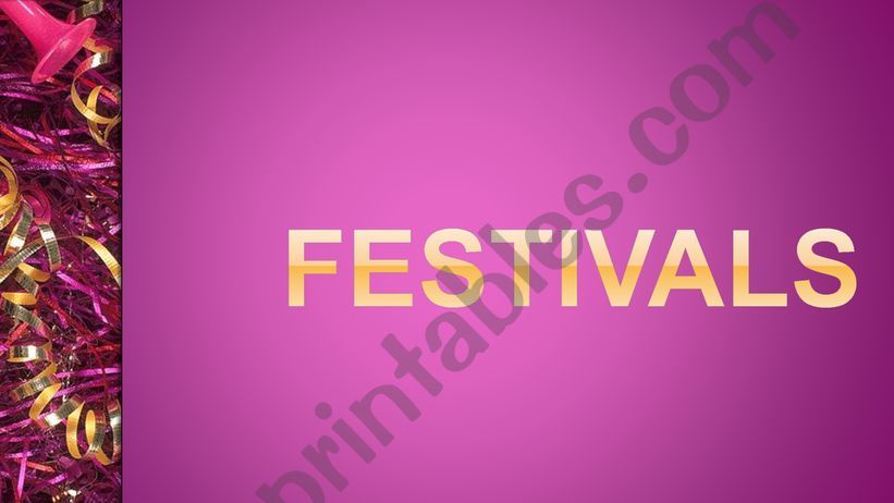 Festival(1)-Vocabulary powerpoint