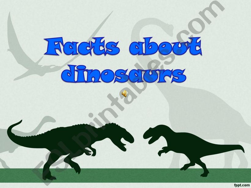 Facts about dinosaurs powerpoint