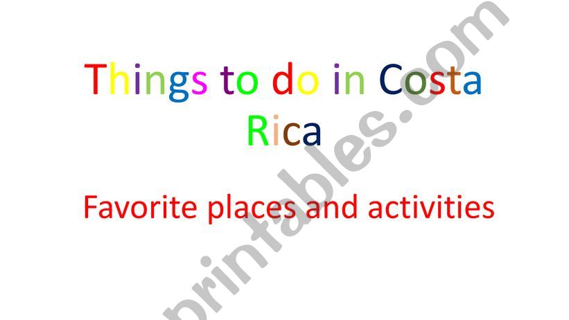 Things to do in Costa Rica (activities)