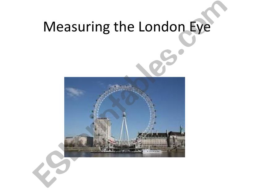 The London Eye powerpoint