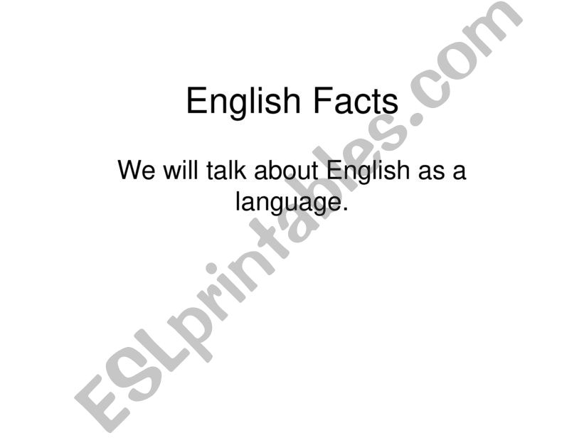 English facts and difficulties for learners
