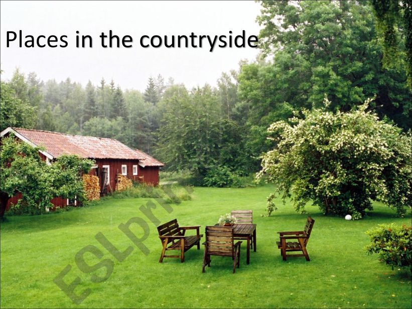 Places in the countryside powerpoint