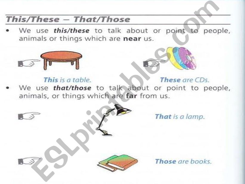 THIS - THAT - THESE - THOSE powerpoint