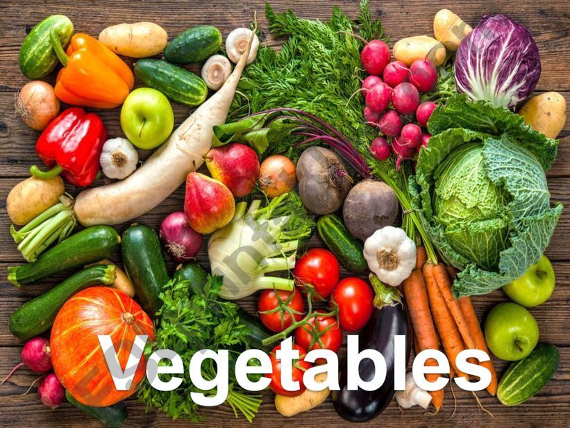 Vegetables vocabulary / quiz powerpoint