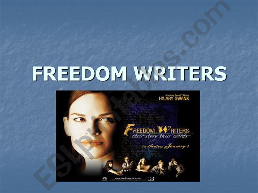 FREEDOM WRITERS powerpoint