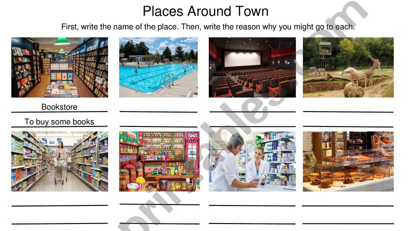 Places Around Town powerpoint